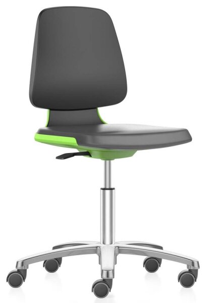 bimos Arbeitsdrehstuhl Labsit grün, schwarz Kunstleder