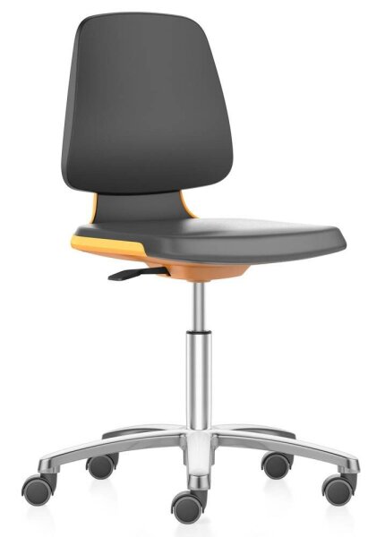 bimos Arbeitsdrehstuhl Labsit orange, schwarz Kunstleder