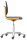 bimos Arbeitsdrehstuhl Labsit orange, schwarz Kunstleder