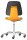 bimos Arbeitsdrehstuhl Labsit orange, schwarz Kunstleder