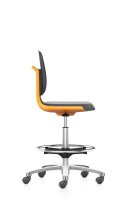 bimos Arbeitsdrehstuhl Labsit orange, schwarz Kunstleder