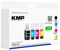 KMP  schwarz, cyan, magenta, gelb Tintenflaschen...