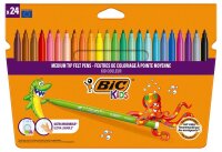 BIC Kids Kid Couleur Filzstifte farbsortiert, 24 St.