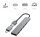 hama USB-Hub Ultra Slim 4-fach grau