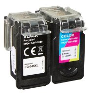 dots  schwarz, color Druckerpatronen kompatibel zu Canon PG560XL/CL561XL, 2er-Set