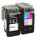 dots  schwarz, color Druckerpatronen kompatibel zu Canon PG560XL/CL561XL, 2er-Set