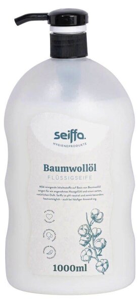 seiffa.® Baumwollöl Flüssigseife 1,0 l