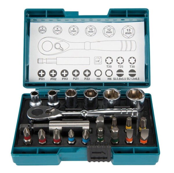 makita Bit-Set B-54081, 21-teilig