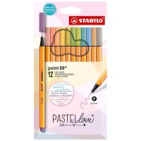 STABILO point 88 PASTELlove Fineliner farbsortiert 0,4...