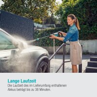 GARDENA AquaClean 24/18V P4A Akku-Druckreiniger 18,0 V, mit 1 Akku