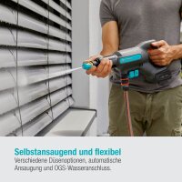 GARDENA AquaClean 24/18V P4A Akku-Druckreiniger 18,0 V, mit 1 Akku