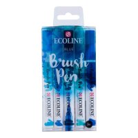 Talens ECOLINE® Brush-Pens blau, 5 St.