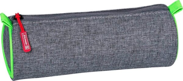 BRUNNEN Schlampermäppchen Stone neongrün/grau, 22,0 x 8,0 cm