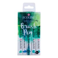 Talens ECOLINE® Brush-Pens grün, 5 St.