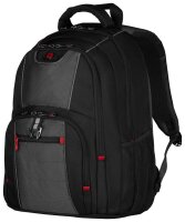 WENGER Laptop-Rucksack Pillar Kunstfaser schwarz/grau 25,0 l bis 39,6 cm (15,6 Zoll)