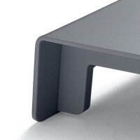 SIGEL Monitorständer Smartstyle USB silber/holzfarben