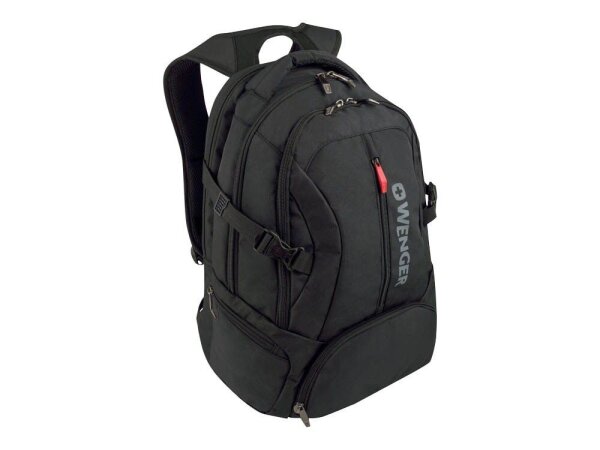 WENGER Laptop-Rucksack Transit Kunstfaser schwarz 27,0 l bis 39,6 cm (15,6 Zoll)
