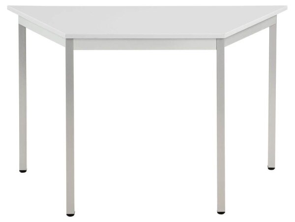 SODEMATUB Mehrzwecktisch lichtgrau, alu Trapezform, Vierkantrohr alu, 60,0/120,0 x 60,0 x 74,0 cm