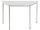 SODEMATUB Mehrzwecktisch lichtgrau, alu Trapezform, Vierkantrohr alu, 60,0/120,0 x 60,0 x 74,0 cm