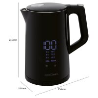 CLATRONIC Wasserkocher PC-WKS 1243 schwarz 1,7 l 2200 W
