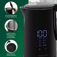 CLATRONIC Wasserkocher PC-WKS 1243 schwarz 1,7 l 2200 W