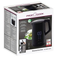 CLATRONIC Wasserkocher PC-WKS 1243 schwarz 1,7 l 2200 W
