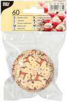 60 PAPSTAR Muffinförmchen Sterne & Elche...