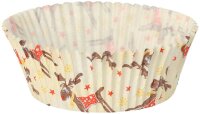 60 PAPSTAR Muffinförmchen Sterne & Elche (farbsortiert) Ø 5,0 cm