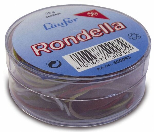 Läufer Gummiringe Rondella rot 1,5 mm, Ø 4,0 cm, 25,0 g