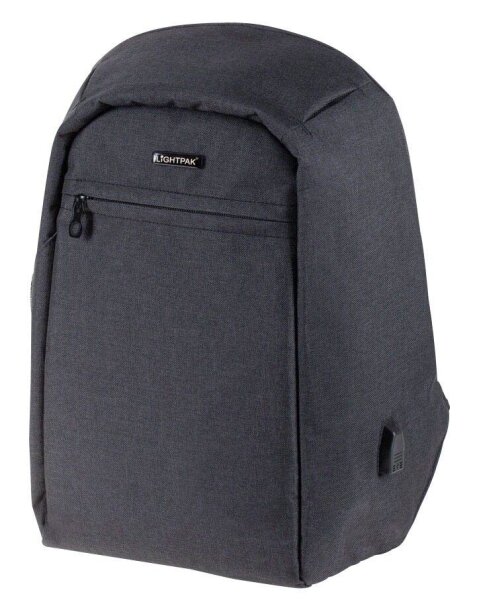 LIGHTPAK Rucksack SAFEPAK Kunstfaser anthrazit