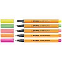 STABILO Point 88 Mini Fineliner farbsortiert 0,4 mm, 5 St.