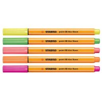 STABILO Point 88 Mini Fineliner farbsortiert 0,4 mm, 5 St.