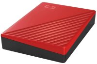 Western Digital My Passport 4 TB externe HDD-Festplatte rot, schwarz