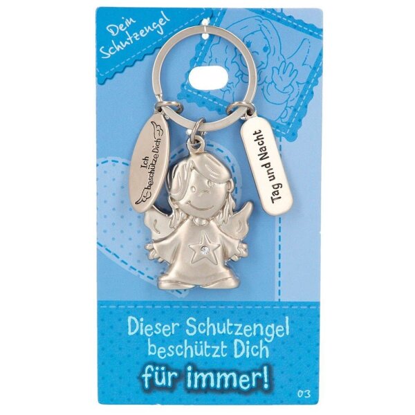 DEPESCHE Schlüsselanhänger 003 Schutzengel silber