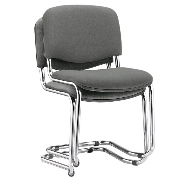 Nowy Styl Besucherstühle Iso Swing ISO SWING CHROM C38 anthrazit Stoff, 2 St.