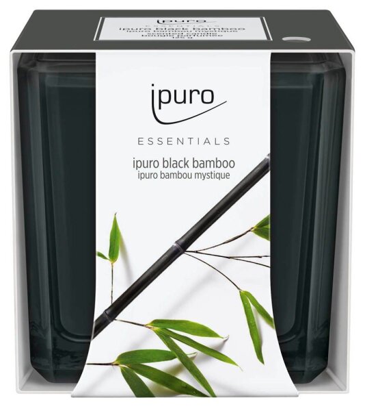 ipuro Duftkerze Black Bamboo schwarz Black Bamboo