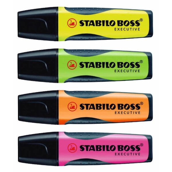 STABILO BOSS EXECUTIVE Textmarker farbsortiert, 4 St.