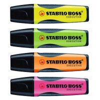 STABILO BOSS EXECUTIVE Textmarker farbsortiert, 4 St.