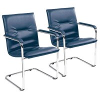 Nowy Styl Besucherstühle Rumba RUMBA CHROM V53N blau...