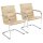 Nowy Styl Besucherstühle Rumba RUMBA CHROM V46 beige Kunstleder, 2 St.