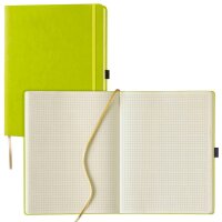 Lediberg Notizbuch Tucson ca. DIN A4 kariert, lemongreen...