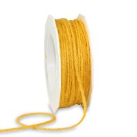 PRÄSENT Kordel Jute matt gelb 2,0 mm x 25,0 m