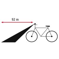 hama Profi L.E.D. LED Fahrradbeleuchtung schwarz