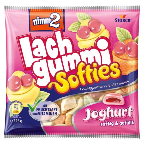 nimm2® Lachgummi Softies Joghurt Fruchtgummi 225,0 g