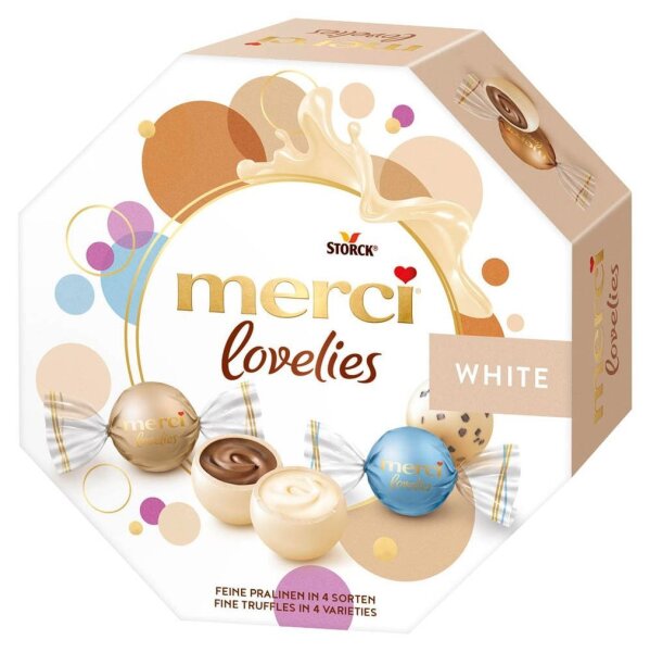 merci® lovelies White Pralinen 13-14 St./ 185 g
