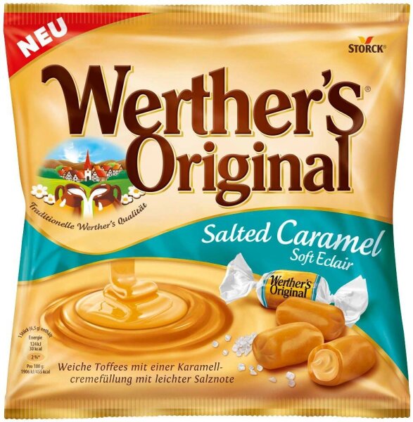 Werther’s® Original Soft Salted Caramel Kaubonbons 25 St./ 180,0 g, 1 Pack