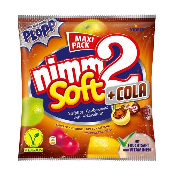 nimm2® Soft + Cola Kaubonbons 67 St./ 345,0 g, 1 Pack