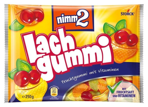 nimm2® Lachgummi Fruchtgummi 250 g, 1 Pack