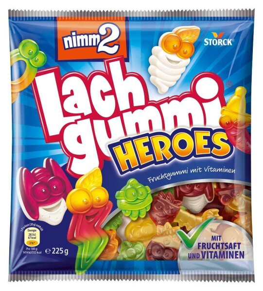 nimm2® Lachgummi Heroes Fruchtgummi 225,0 g, 1 Pack