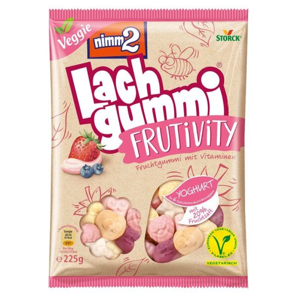 nimm2® Lachgummi Fruitivity Yoghurt Fruchtgummi 225,0 g